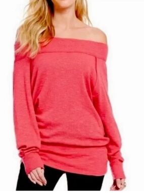 Free People We The Free Palisades Off The Shoulder Sweater Top / Tunic Medium
